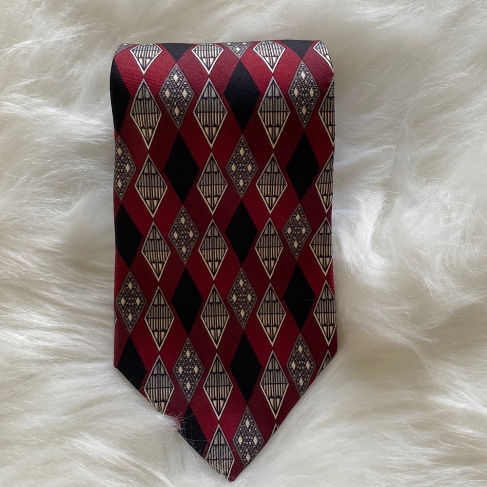 Christian Dior Cravate Silk Tie Vintage Red/Black